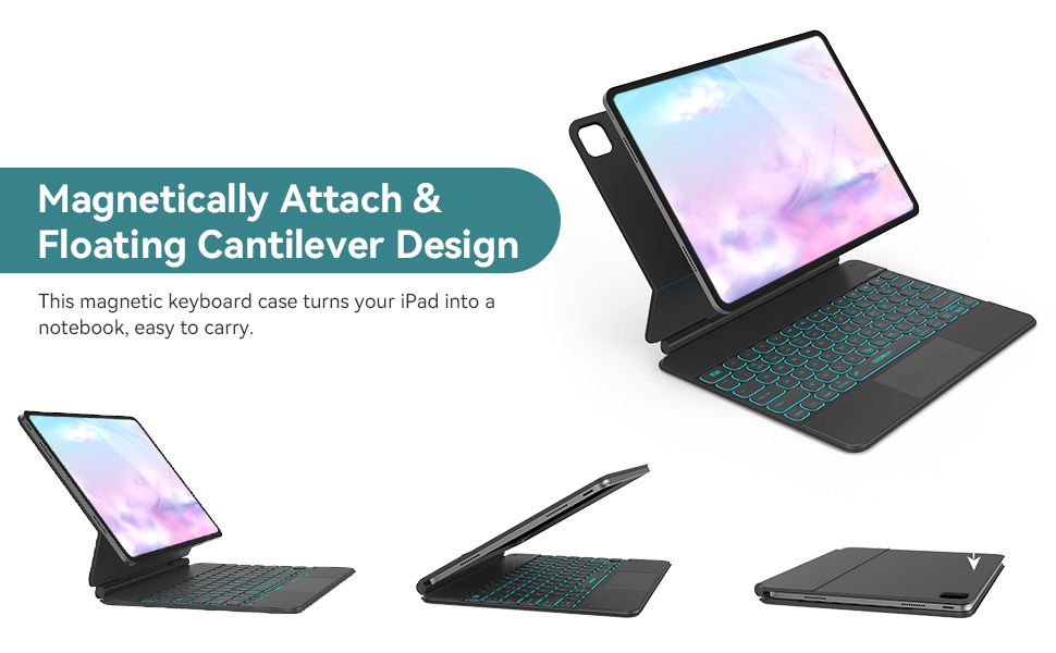 Seenda Keyboard for iPad Pro 12.9 Inch 6th/ 5th/ 4th/ 3rd Gen