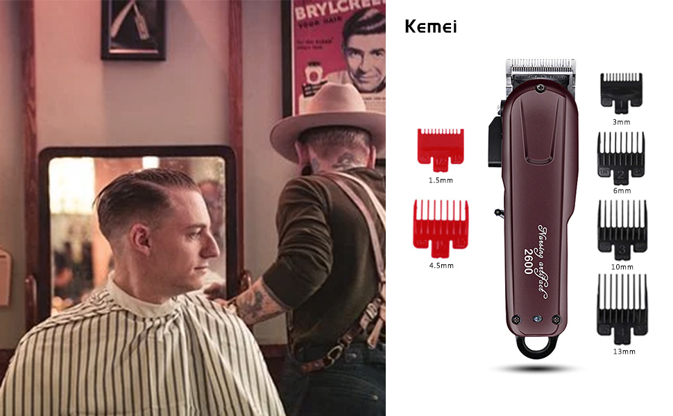 Professional Hair Clippers for Men Cordless For Barbers Trimmer For Family use winered km-2600