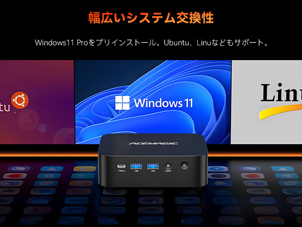 Amazon.co.jp: ACEMAGIC ミニpc AMD Ryzen 5 7430U 最大4.3GHz