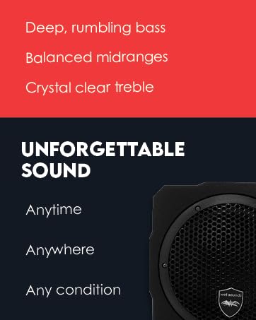 exceptional bass, midranges and treble create unforgettable sound anytime, anywhere, any condition