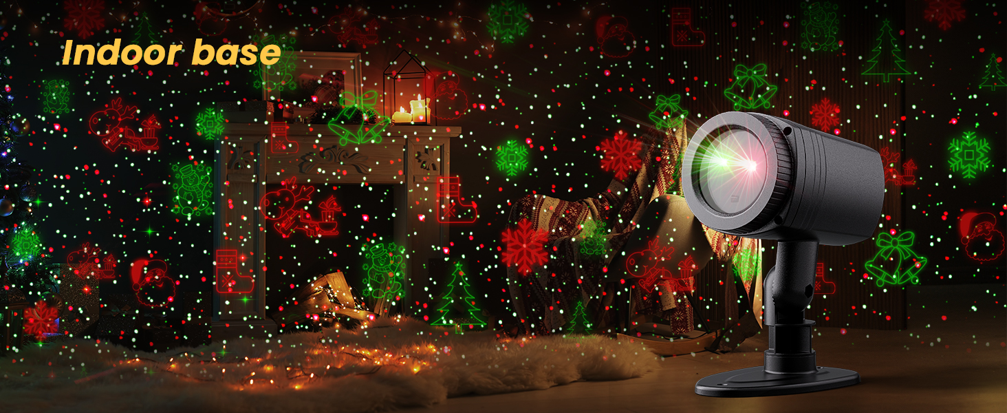 Enjoyedled Christmas Projector Lights Outdoor Red and