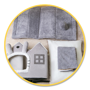 maison lit chien chat amovible lavable promo