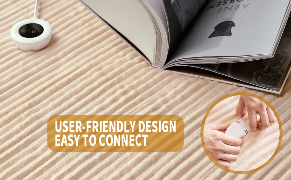 ALLYOULAND Heated Mattress Pad Queen Size Dual Control Electric