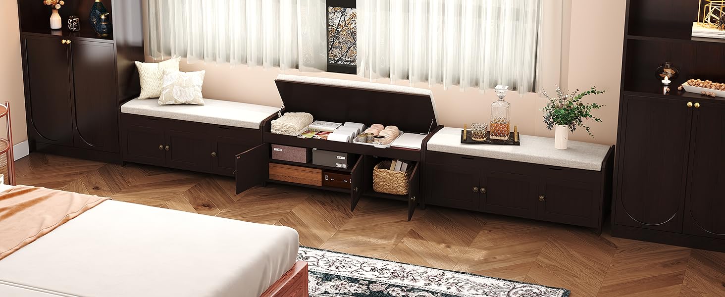 HOMEFORT Winow Seat with Storage 
