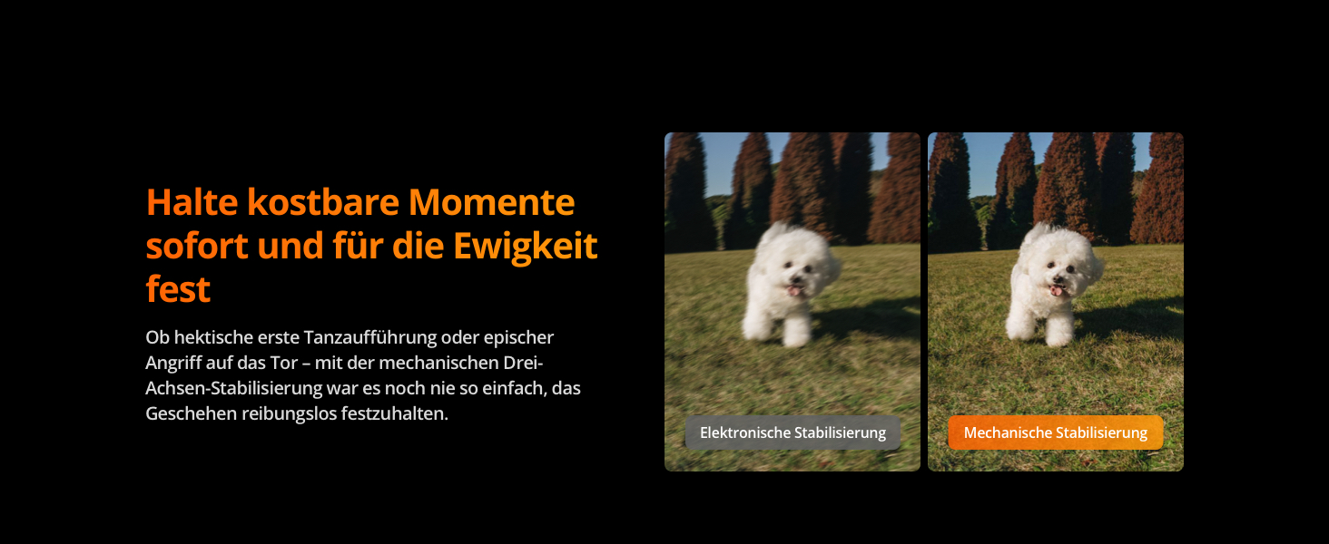 Stabile Aufnahmen
