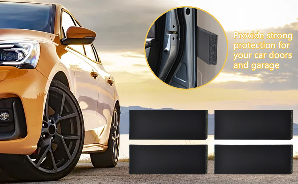 ADERTOS 4 Stück Garage Autotür Schutz Selbstklebend 30*10CM Autotür Wandschutz Garage PVC