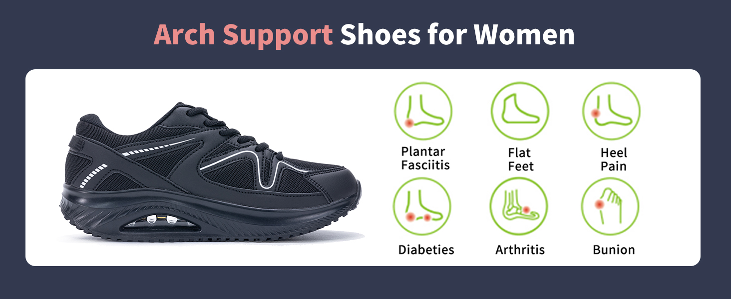 arch support shoes for women