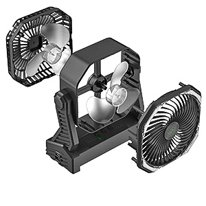 rechargeable portable camping fan battery operated desk fan tent fan