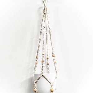 Flower Pot Holder with Beads