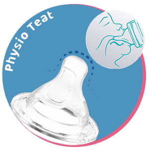 angled teat for comfortable feeding, baby milk feeding bottle