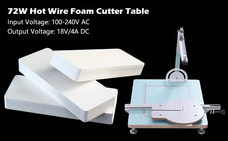 Gdrasuya10 72W Hot Wire Foam Cutter Table Protable Tabletop