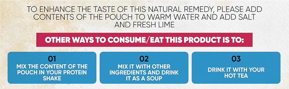 Mix it with other ingredients and drink