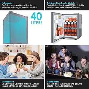 Mini fridge 40 litres