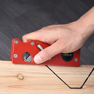 Chamfer Plane for Wood - Edge Corner Flattening Tool with Auxiliary Locator, Woodworking Hand Planer for Quick Edge Planing and radian Corner Plane Trimming (Black) 23 2