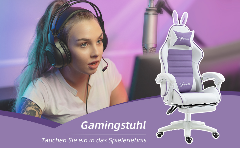 Vinsetto Racing Gaming Chair, Reclining PU Leather Computer Chair with