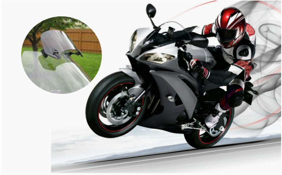 Motorcycle Windshield screen Extension wind deflector, motorbike screen