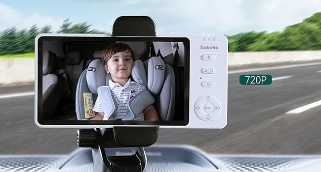 baby car camera monitor wireless car seat camera for baby rear facing backseat carseat video 720p