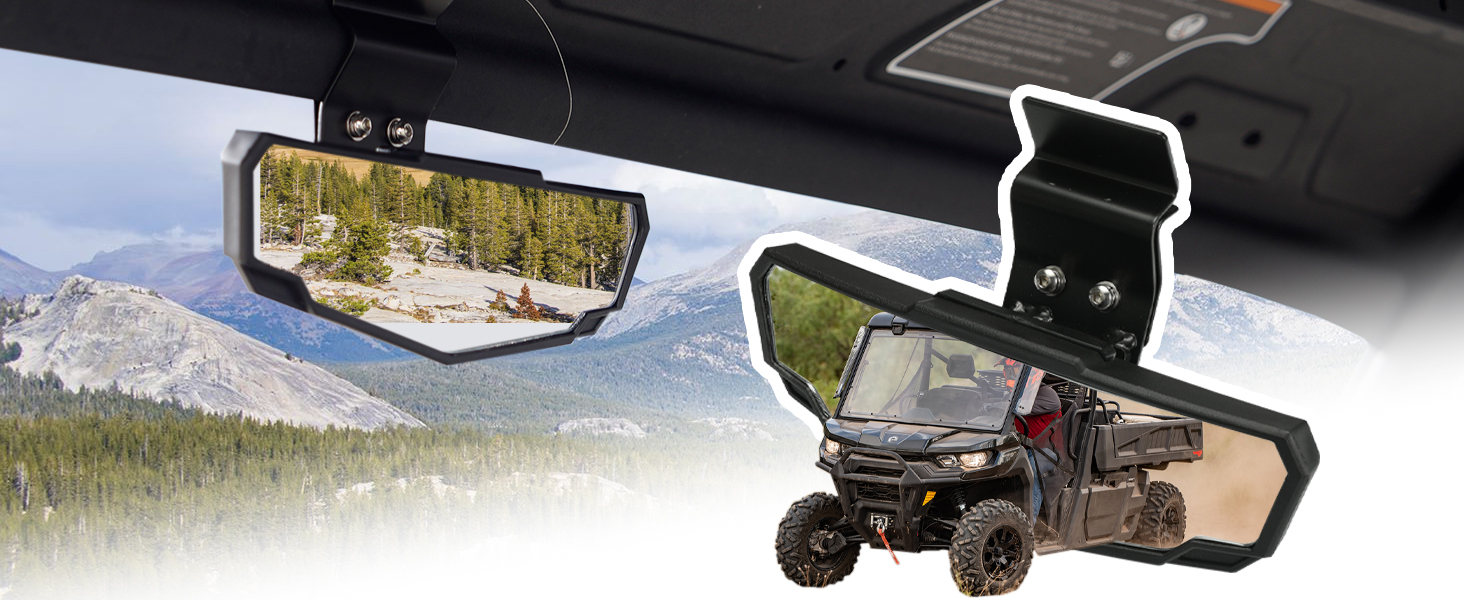 A & UTV PRO Rear View Mirror Compatible with Can Am