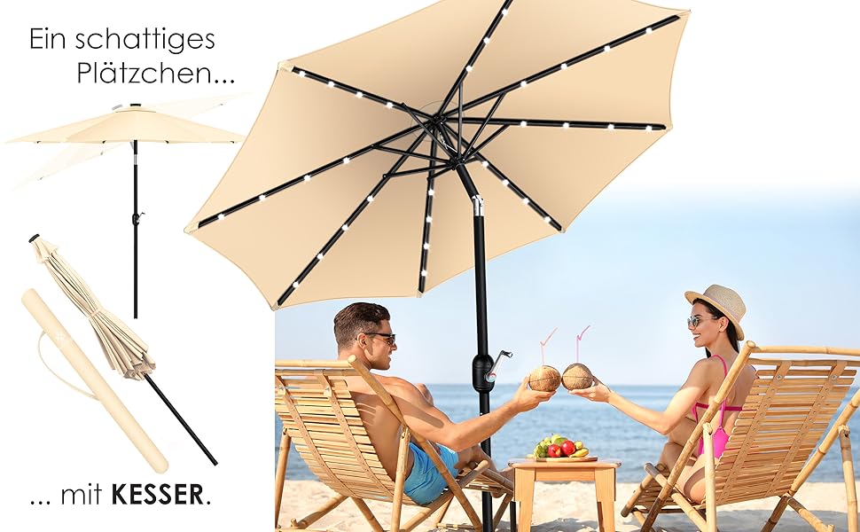Lieber Einen Hellen Oder Einen Dunklen Sonnenschirm www.amazon.de