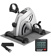 Under Desk Bike Pedal Exerciser: Sportneer Mini Exercise Bike Portable Peddler Sitting for Senior...