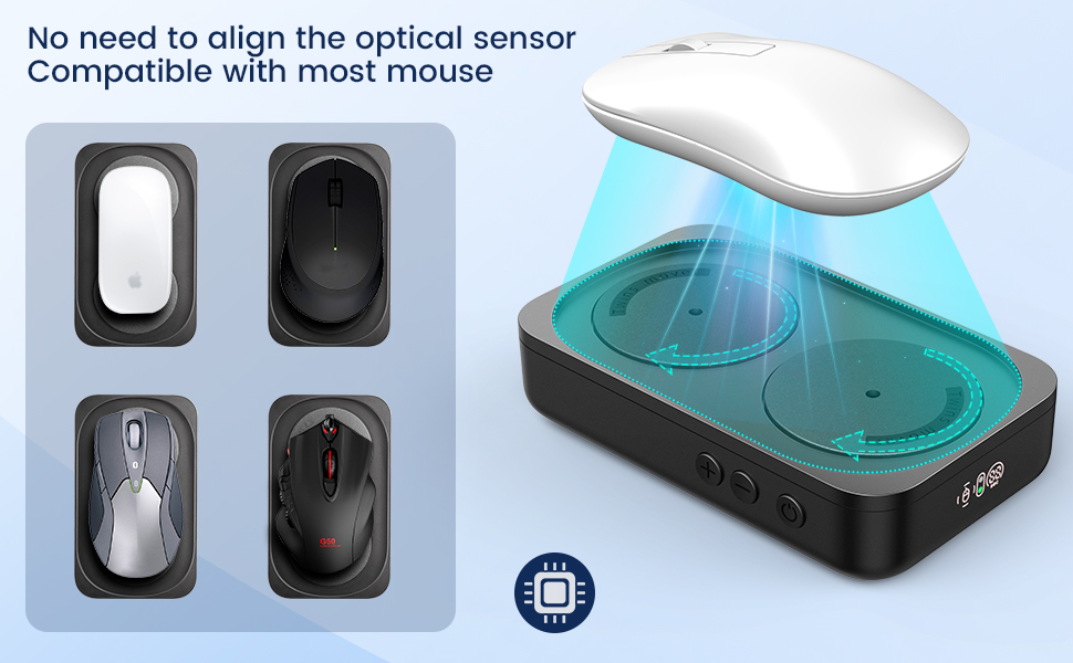 STARSIKI Undetectable Mouse Mover Jiggler, 100 Random Mouse Movement