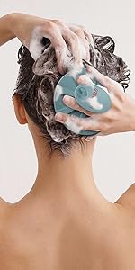silicone scalp massager shampoo brush wash hair