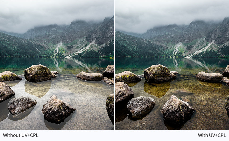 K&F Concept 52mm Circular Polarizers Filter & MC UV