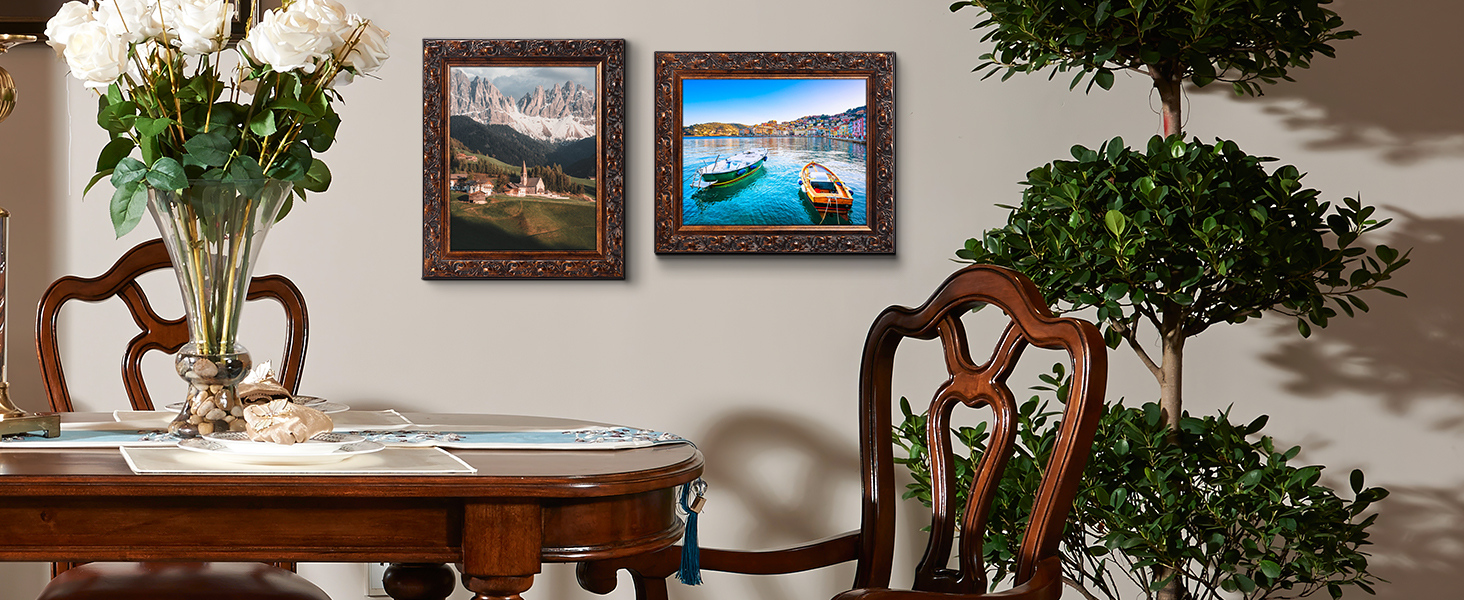 MEBRUDY 8x10 Picture Frame (Silver, 6 Pack), Display