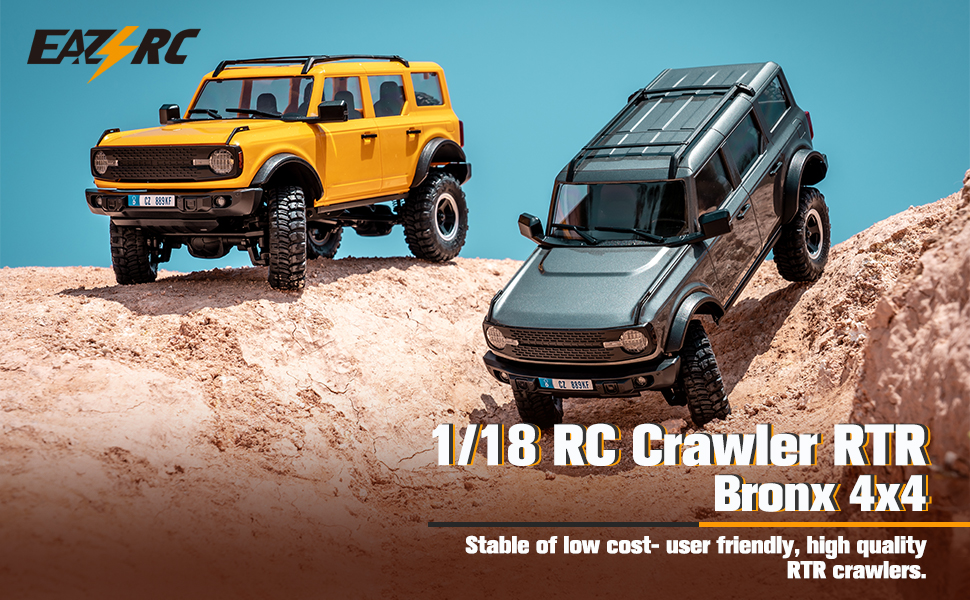 FMS EAZYRC BRONX 1/18 RTR フォードブロンコ RC レア EAZYRC Scale Bronx 4WD Off Road RC Crawler – Heavy Duty RC