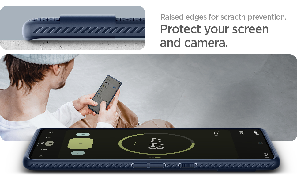 Mua Liquid Air Pixel 7 Case (2022) Navy Blue, AntiSlip, Geometric