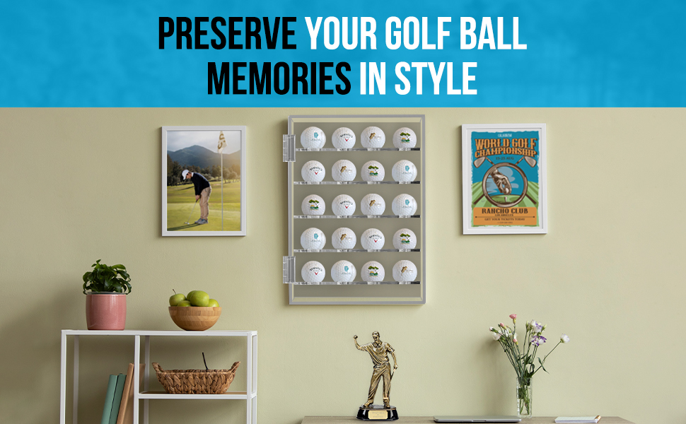 HarborCreek UVProtected Acrylic Golf Ball Display Case