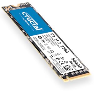 Crucial P2 1TB 3D NAND NVMe PCIe M.2 SSD Up to 2400MB/s