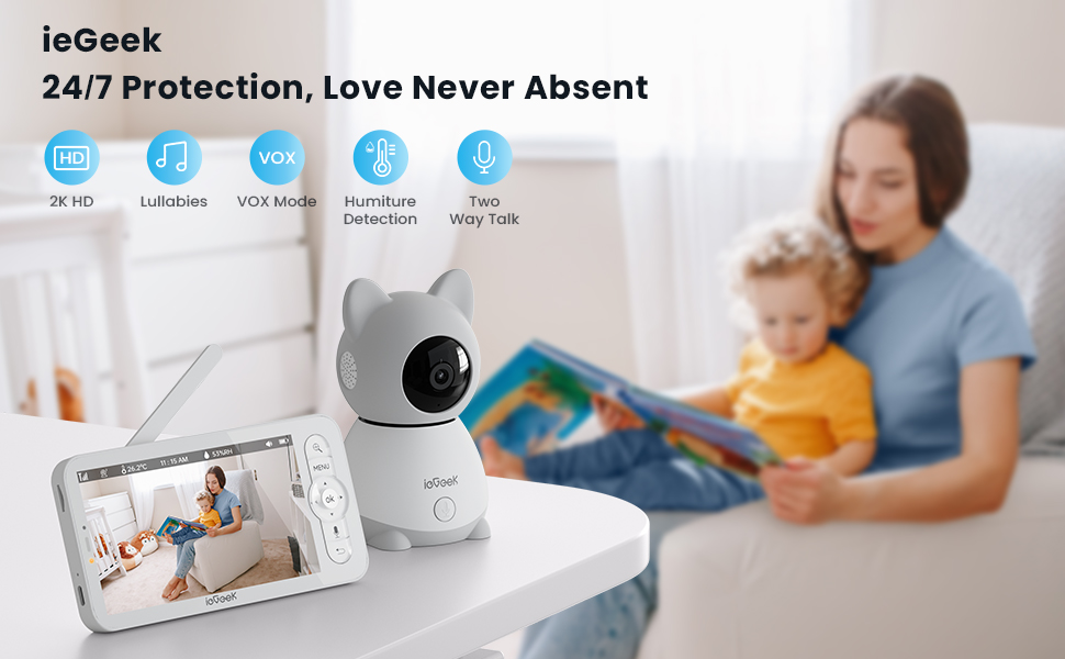 baby monitor with camera and audio