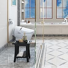 shower stool inside shower