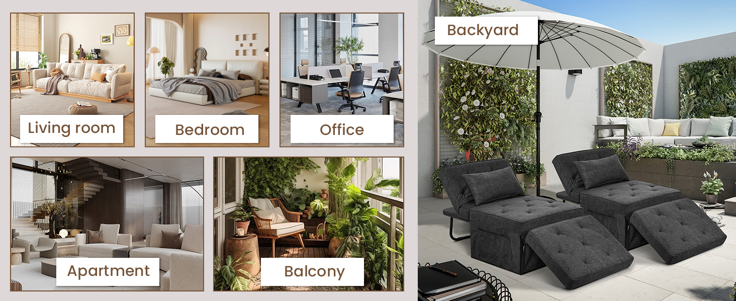 4 in 1 sleeper chair bed