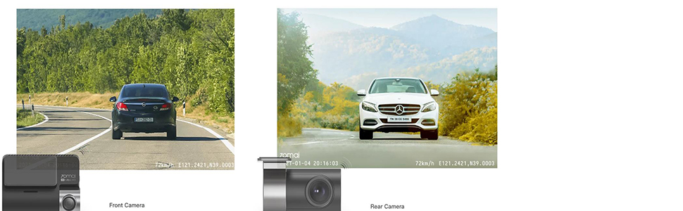 70mai dual camera dashcam