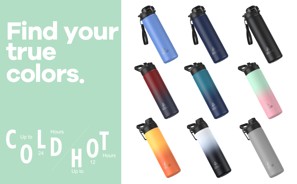 Arslo 64 oz Half Gallon Water Bottles With Straw Lid