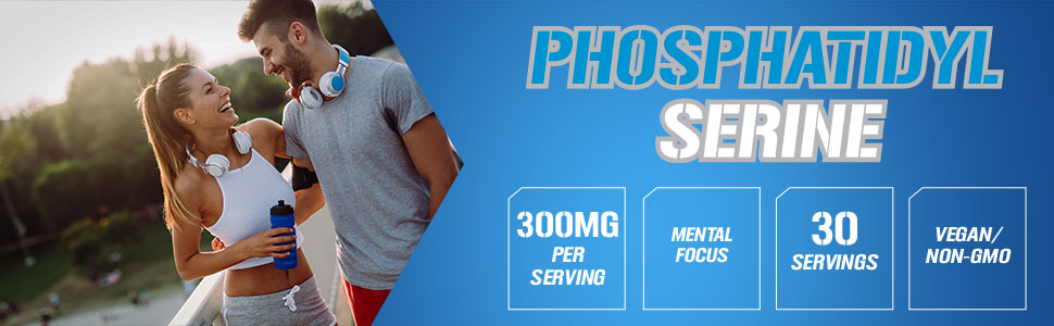 phosphatidylserine 300mg per serving mental focus 30 servings vegan non gmo
