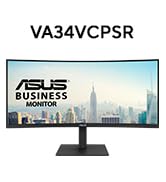 ASUS 34” Curved USB-C Docking Monitor (VA34VCPSR) - WQHD (3440x1440), 1500R Curvature, Frameless,...