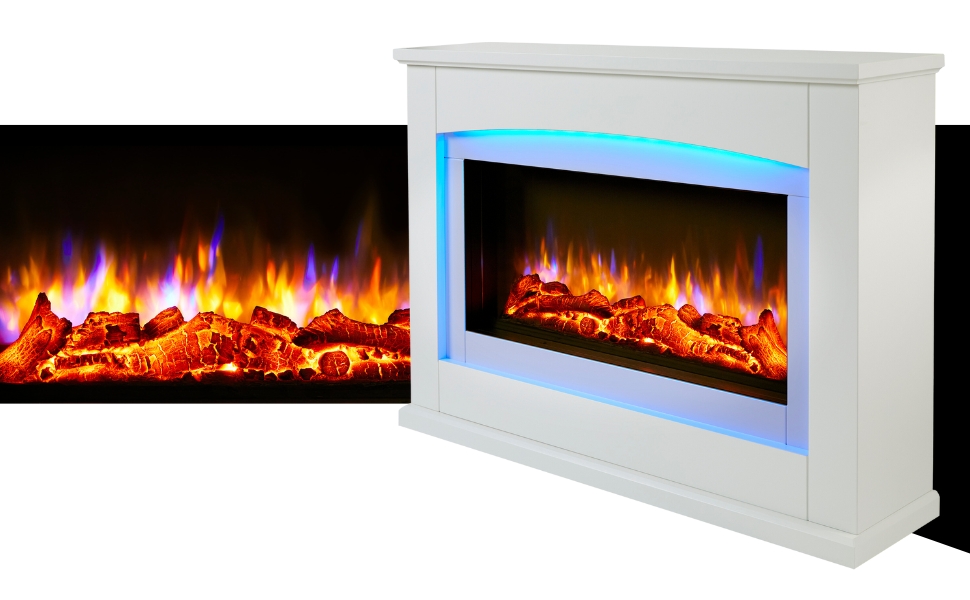 Endeavour Fires Danby Electric Fireplace Suite 48" and Realistic Flame