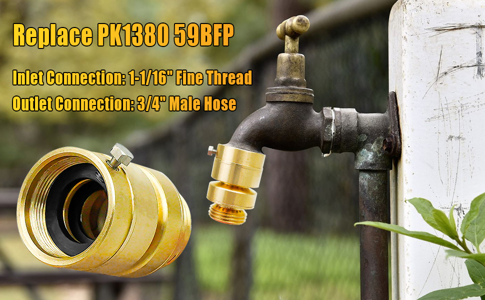 Fine Thread SelfDraining Vacuum Breaker Replace PK1380