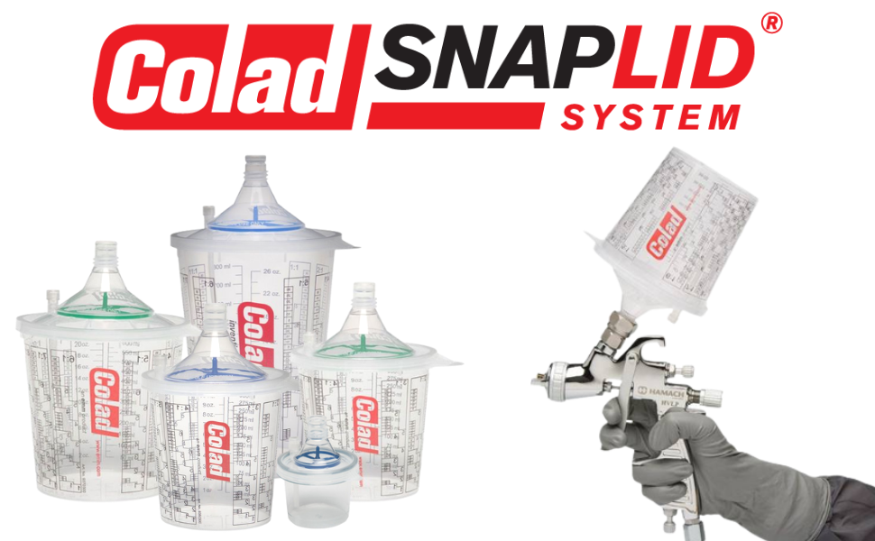 Colad Snap Lid System Automotive Spray Paint Application