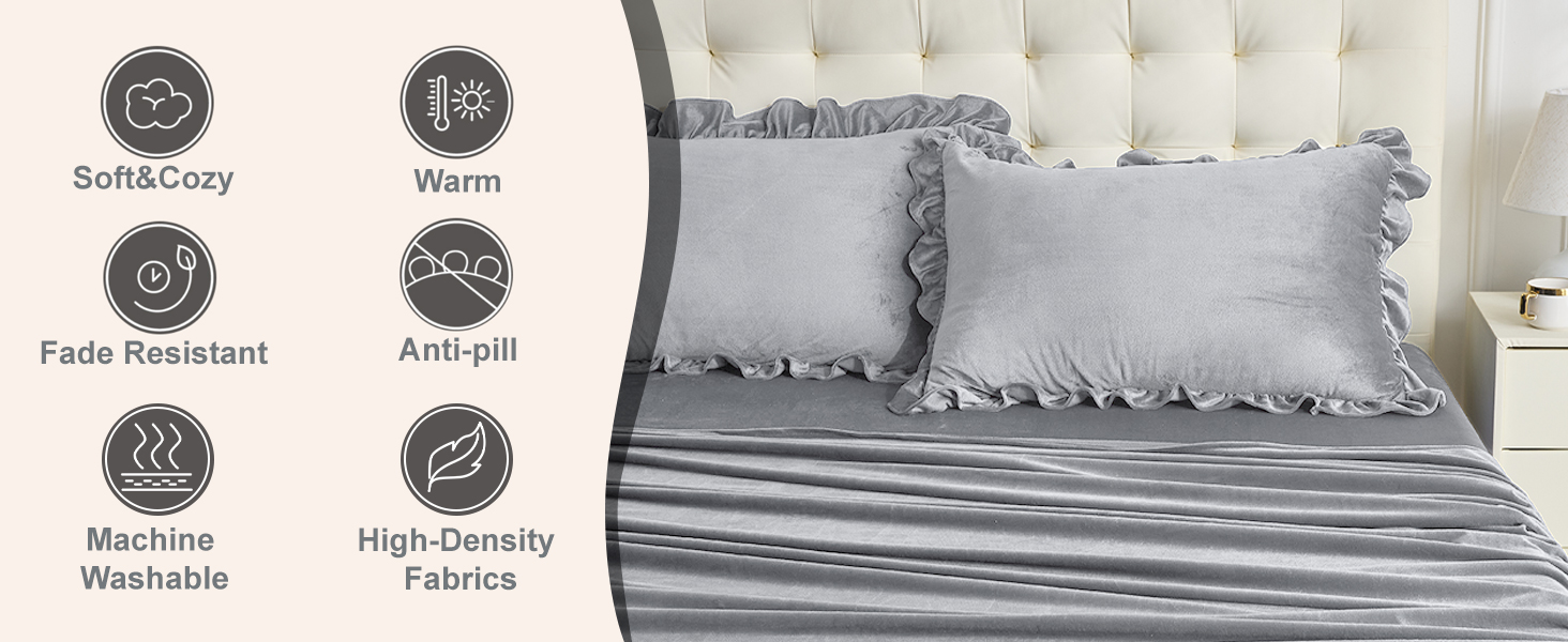 Gray Luxurious Velvet