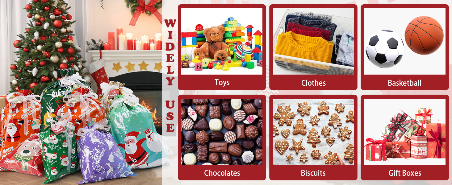 christmas gift bags bulk