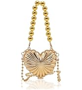 Miuco Heart Shaped Mini Evening Bags for Women Satchel Handbags Shoulder Bag Crossbody