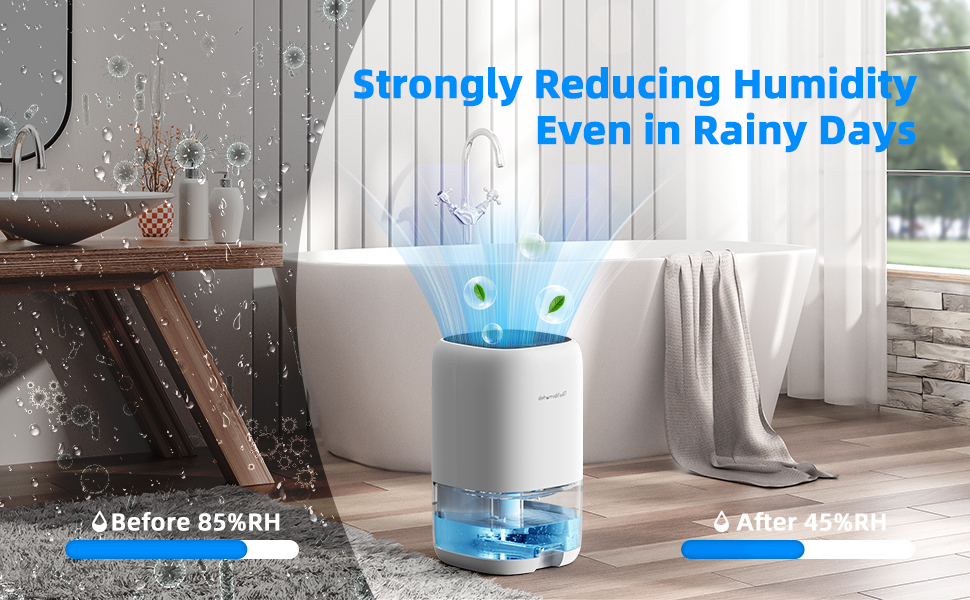 CONOPU Dehumidifier 1000ml, Dehumidifiers for Home, Auto Off&Coloured