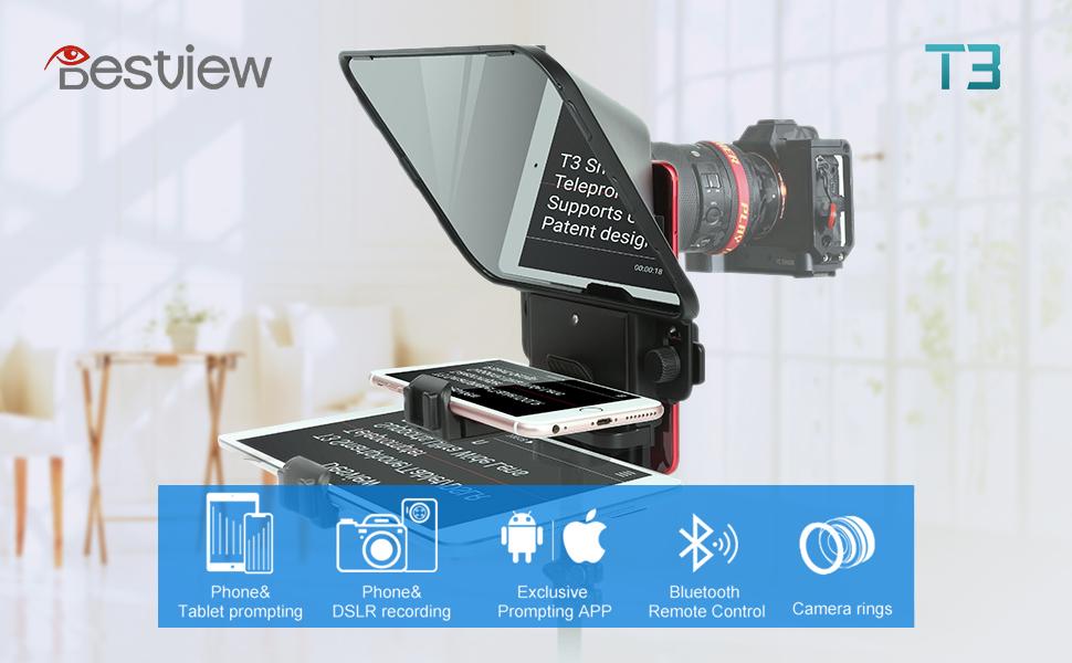 Desview T3 Teleprompter Desview T2 Broadcast Teleprompter 2021 New