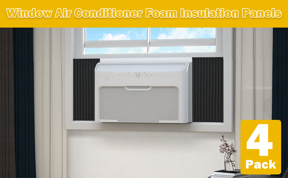 LBG Products Window Air Conditioner Side Panels, 4 Pack