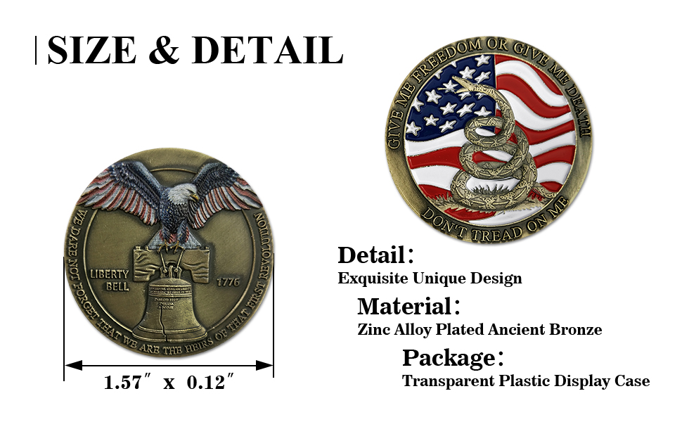 military challenge coin dont tread on me