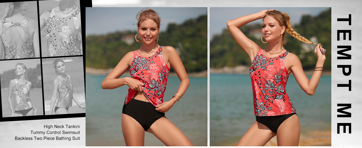 tankini bathing suits for women